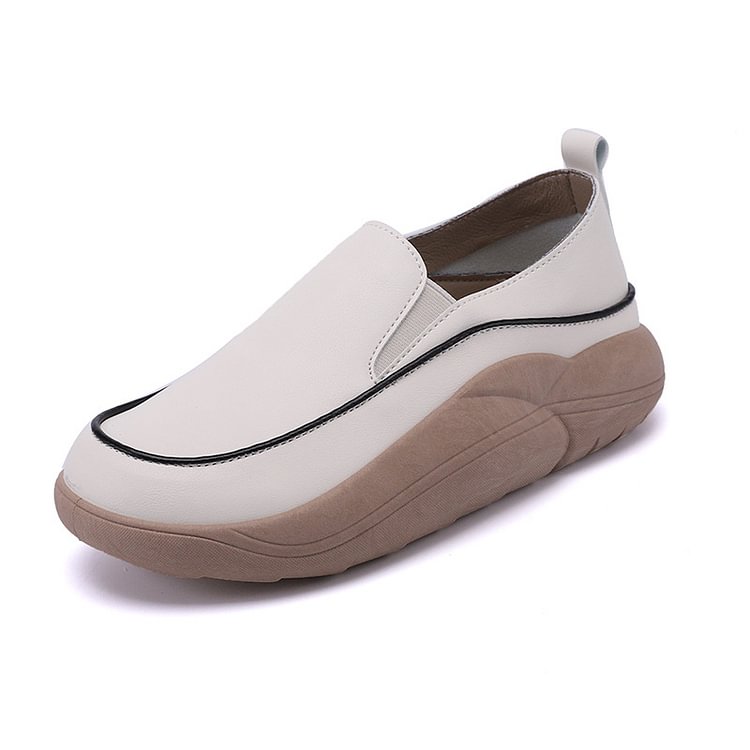 2022 Hot Sale Thick Sole Low-cut Leather Shoes