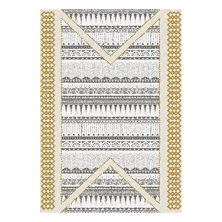 Homemys Area Rugs Retro Ethnic Geometric 