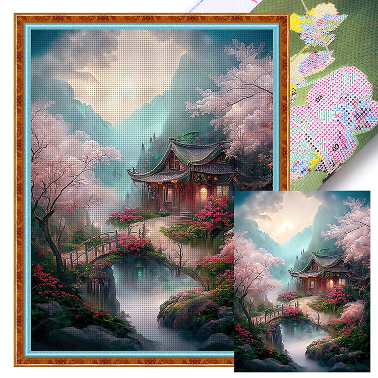 『YiShu』Scenery - 11CT Stamped Cross Stitch(50*65cm)