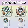 2Pcs Leopard - 5d DIY Bastelspiegel