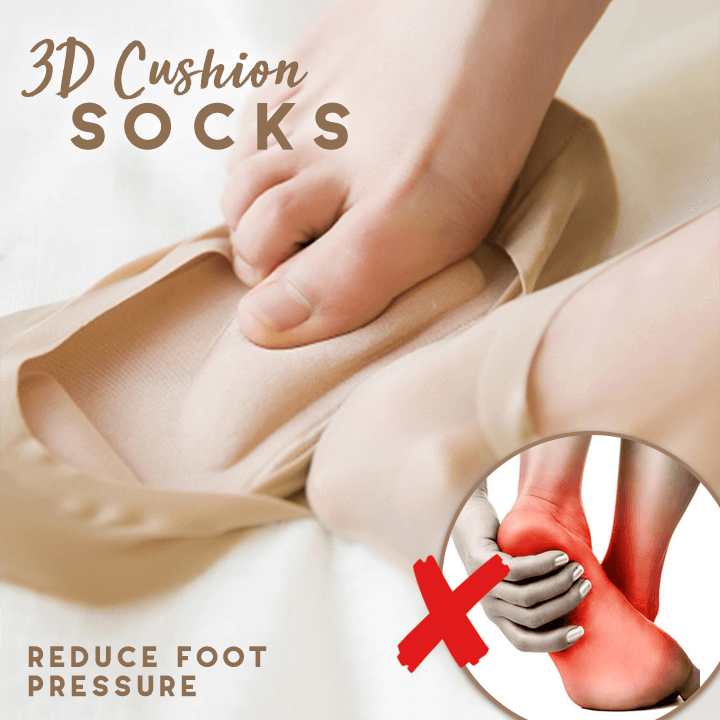 3D Cushion Socks  2 PAIRS)