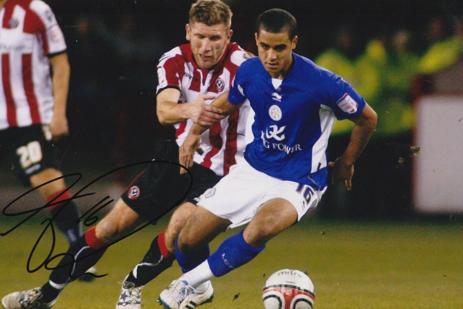 Kyle Naughton Hand Signed 12x8 Photo Poster painting - Leicester City - Football Autograph 1.