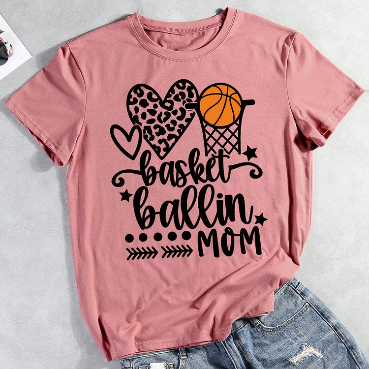 Basketball mom T-shirt Tee -013266