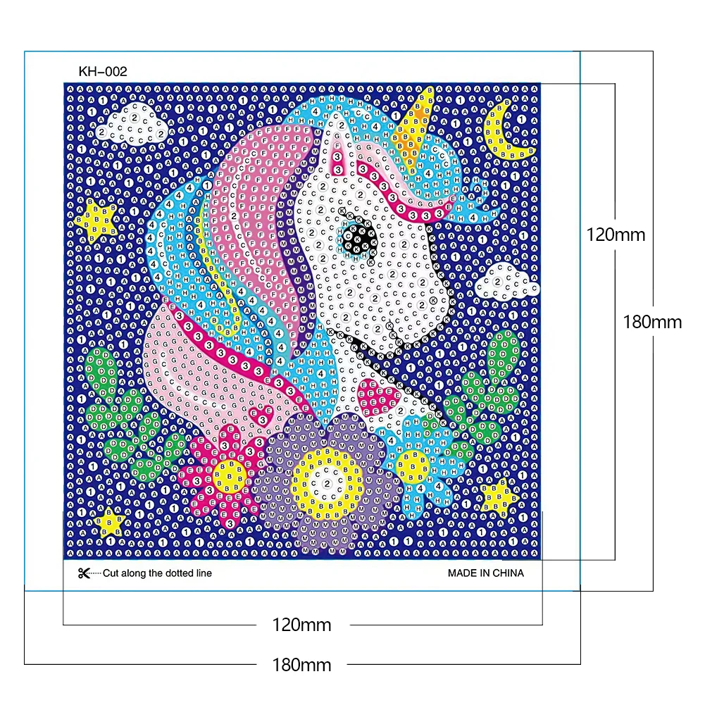Diamond Painting - Full Crystal Rhinestone - Unicorn(18*18cm)