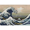 (US Local)Kanagawa Wave-14CT Stamped Cross Stitch Kit(60x44cm)
