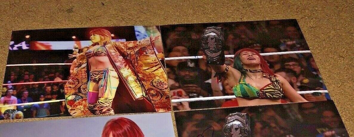 (2) ASUKA KANAKO URAI WWE SIGNED AUTOGRAPHED WRESTLING 8X10 Photo Poster paintingGRAPH-PROOF COA