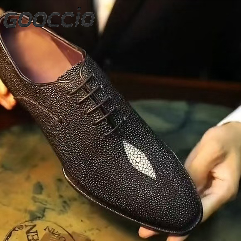 MY220 Stingray Skin Dress Shoes/Oxford Shoes For Men GOOCCIO   