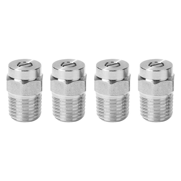 4pcs Pressure Washer Surface Cleaner Nozzles Replacement Thread Type Tips