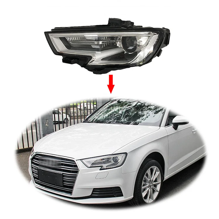 ITN Auto Original car front HID Xenon Head light head lamp For Audi A3 2017-2020 headlight headlamp assembly itunning ITN Auto