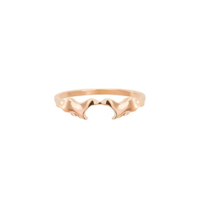 Minimalist Sea Otter Ring, Animal Lover Ring