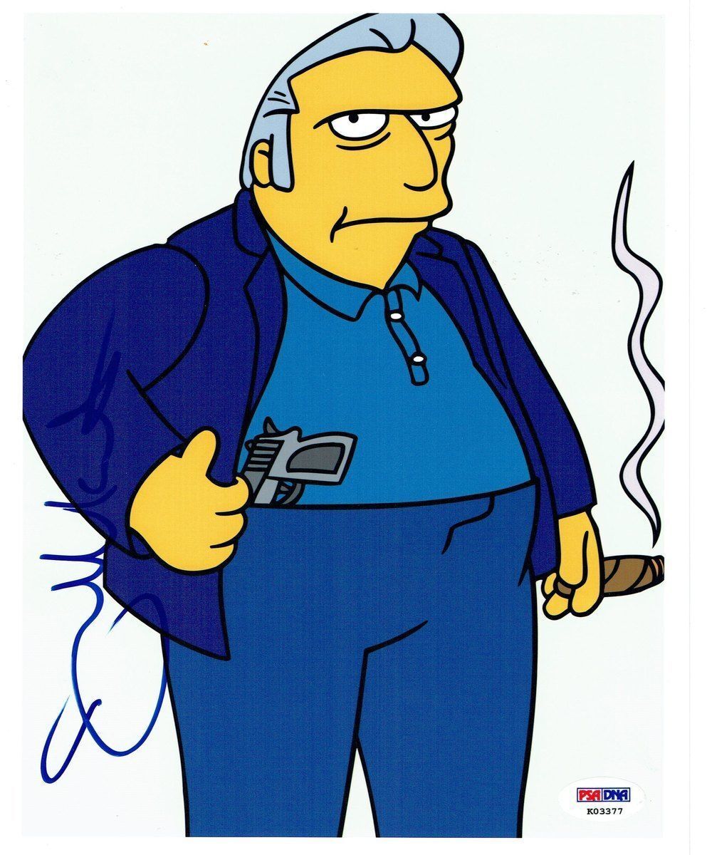 Joe Mantegna Signed Simpsons Authentic Autographed 8x10 Photo Poster painting PSA/DNA #K03377