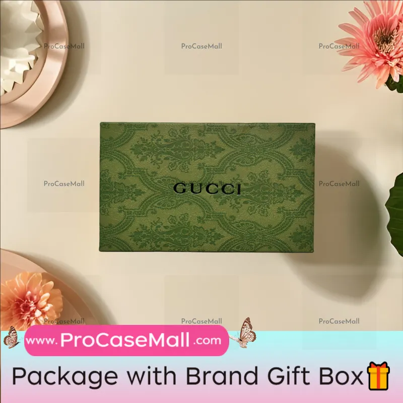 Gucci Embossed Lambskin Ophidia GG Luxury Apple iPhone Case