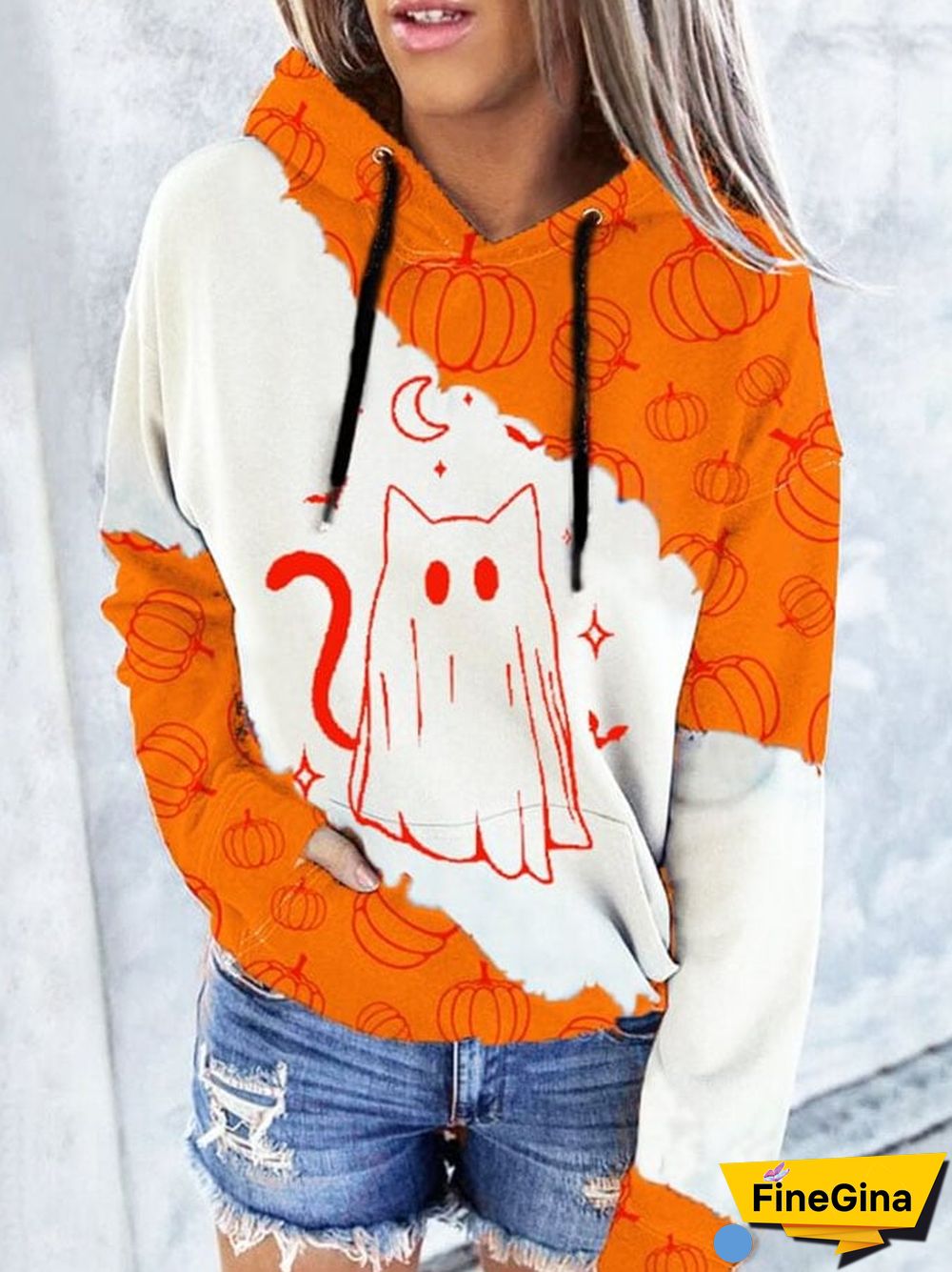 Halloween Women's Print Hoodie