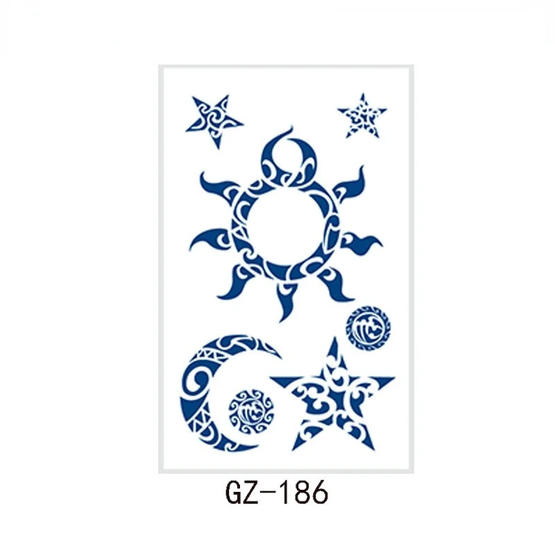 2021 new net celebrity herbal juice tattoo stickers semi-permanent waterproof sweat tattoo tattoo stickers