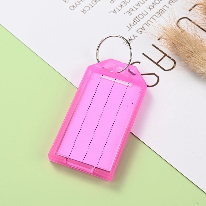 100 Pieces Plastic Key Card Rental Color Number Card Key Artifact Label Management Can Be Marked Card Key Chain Key Ring