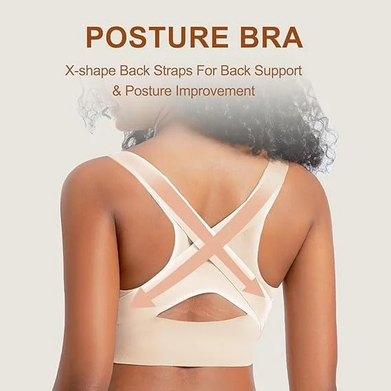Front Buckle Push-Up Bra for Hunchback Correction