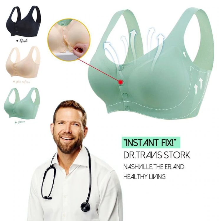 2022 New-Concept Bra🔥Real Ice Silk Front Button Healthy Bra💖Healthy Boobs