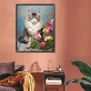 Diamond Painting-DIY Full Round Drill Noble Cat(40*40CM)