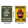 2PCS Smokey Bear - Vintage Metal Signs Set - 20*30cm/30*40cm - Warning