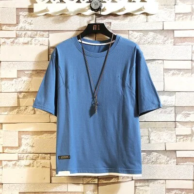 Short Sleeve Black White T Shirt Men'S 2021 Summer Tshirt Top Tees Classic Brand Fashion Clothes Plus OverSize M-5XL O NECK