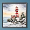 Diamond Painting-DIY Full Round Drill Christmas Lighthouse
