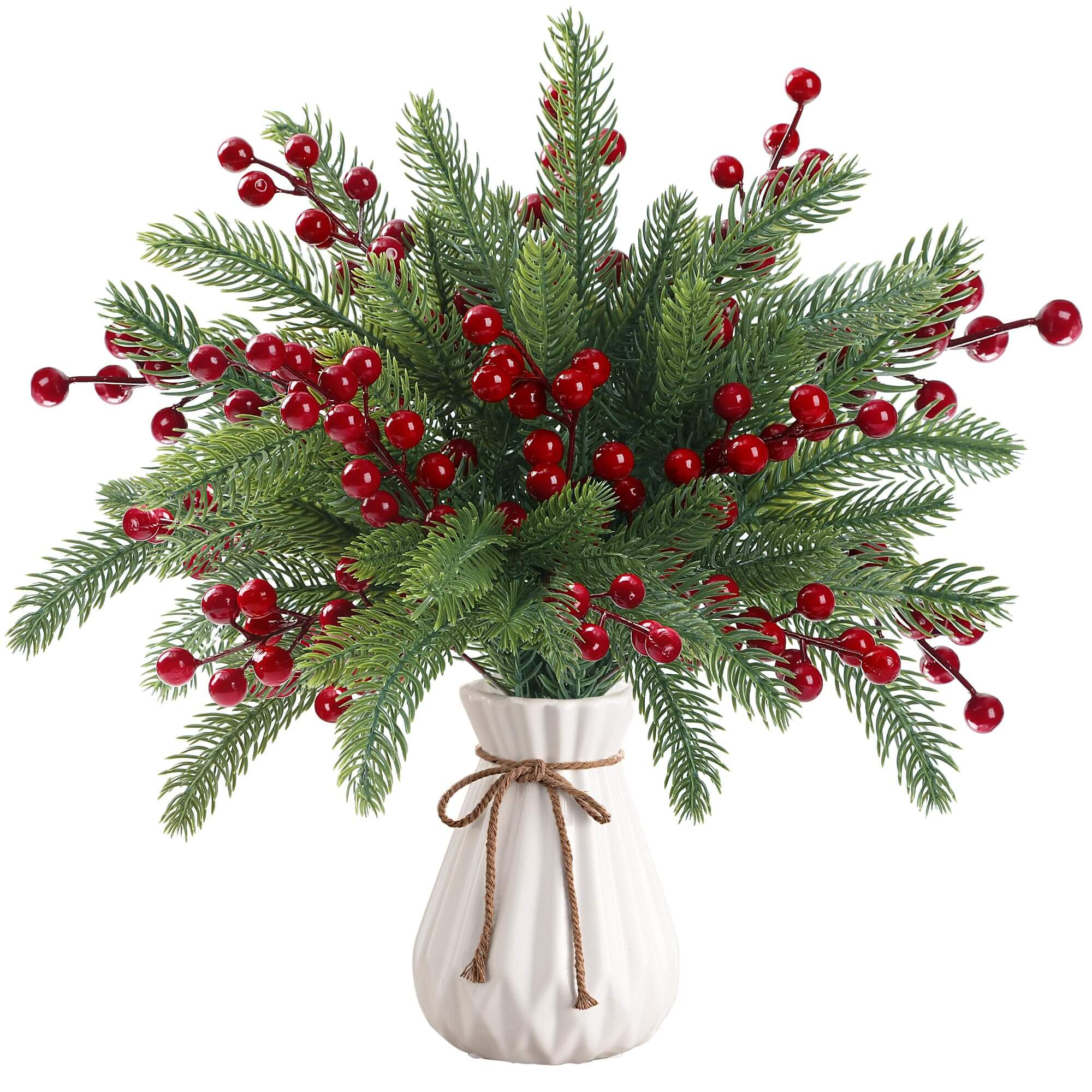 Christmas Artificial Pine & Berry Designer Stems (50 PCS)
