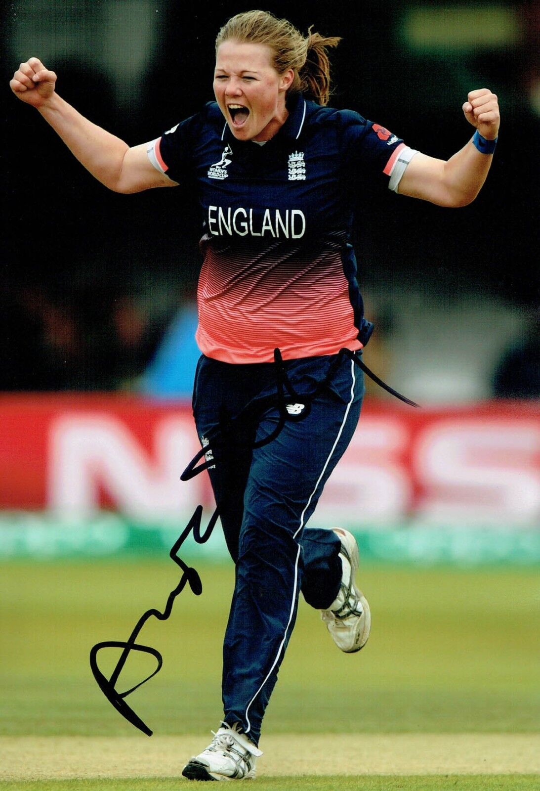 Anya SHRUBSOLE Signed Autograph 12x8 ENGLAND Womens Cricket Photo Poster painting 4 AFTAL COA