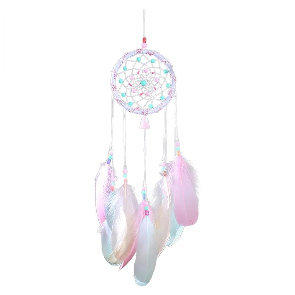 Hollow Wind Chimes Handmade Dreamcatcher Feather Pendant Wall Hanging Decor