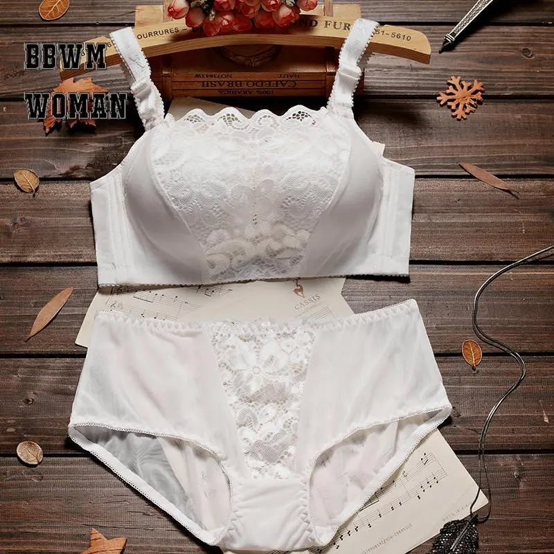 Adjustable Push Up Bra Set Lace Bra Small Chest Thin Underwear ZO918