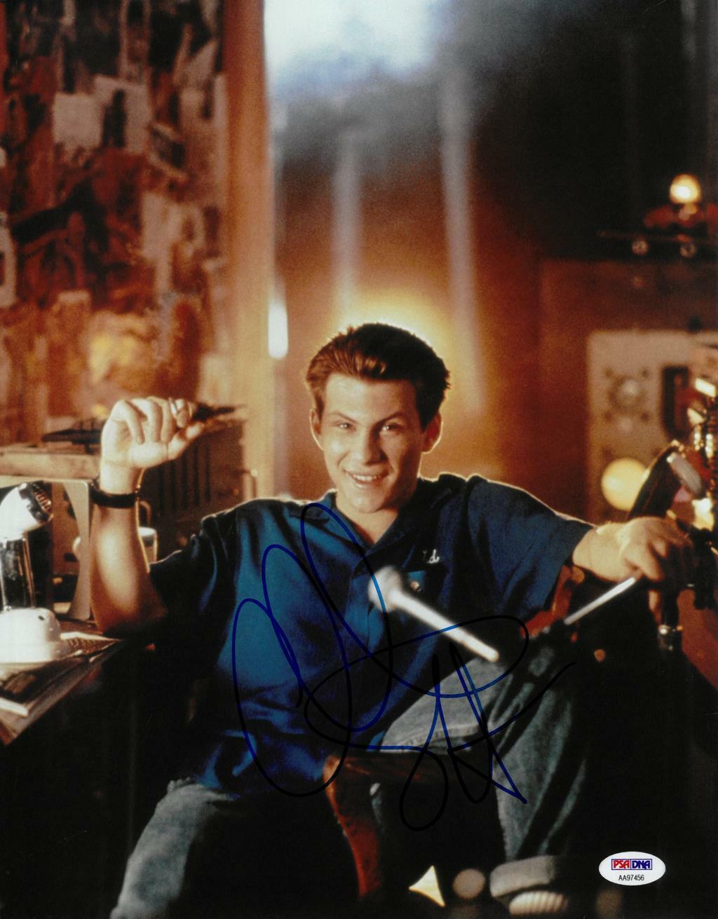 Christian Slater Signed Pump up the Volume Auto 11x14 Photo Poster painting PSA/DNA #AA97458