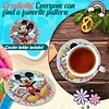 8pcs Cartoon DIY Diamond Painting Holz Untersetzer Kits mit Halter (Maus)
