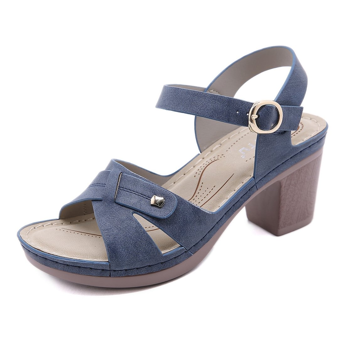 Summer Metal Buckle Comfort Sandals