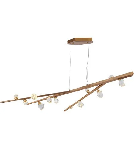 Maya Linear Branching Tree Crystal Chandelier Vjlight