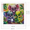 (40*40cm)Raccoon - Round Partial AB Drill Diamond Painting