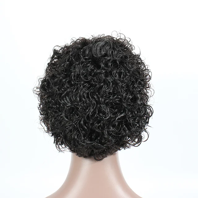 Jewtribute Hair®|Short Curly Wig Natural Cut Wigs 
