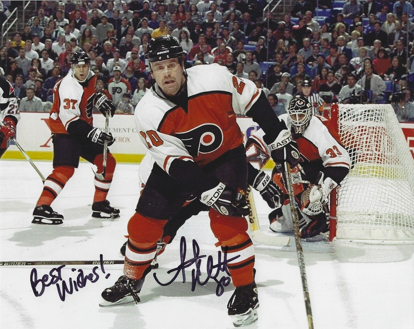 Signed 8x10 TRENT KLATT PHILADELPHIA FLYERS Autographed Photo Poster painting - COA