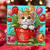 6Pcs DIY Easter Animals Diamond Painting Card
