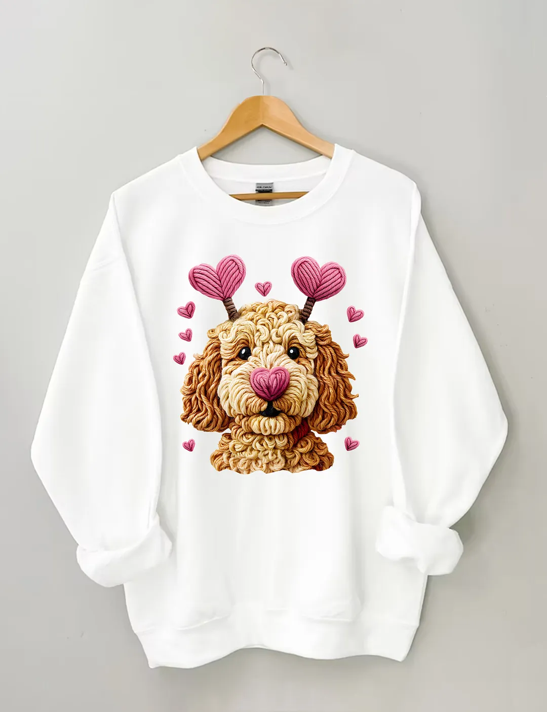 Dog Valentines Day Goldendoodle Sweatshirt