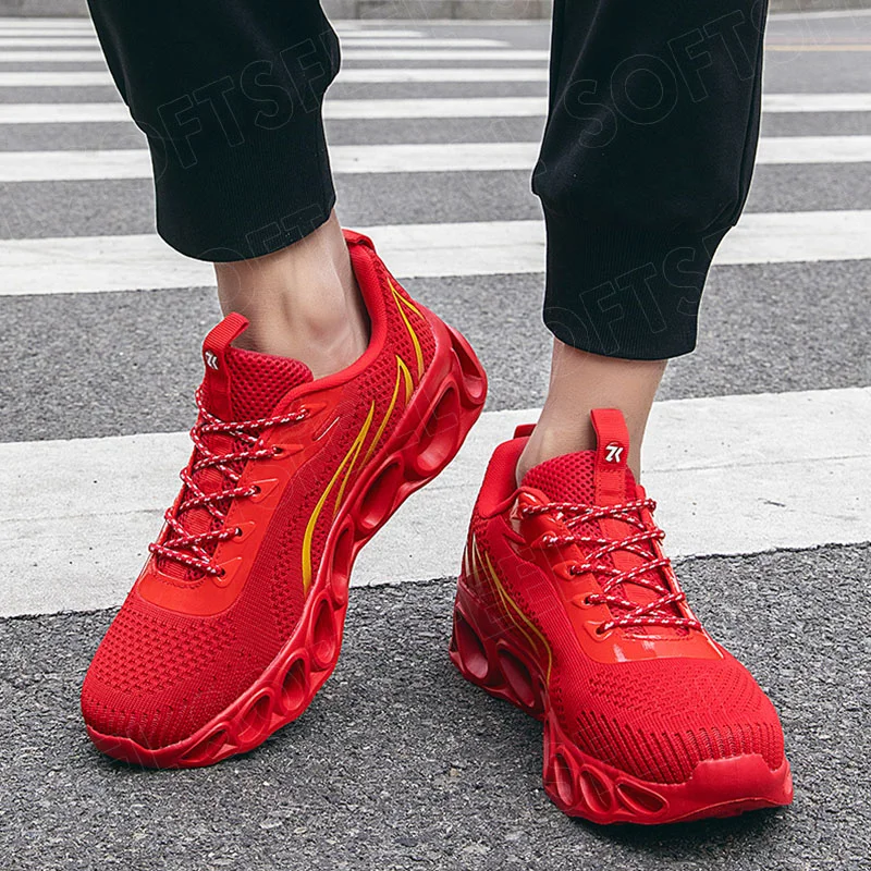 Softsfeel Women's Relieve Foot Pain Perfect Walking Shoes - Red