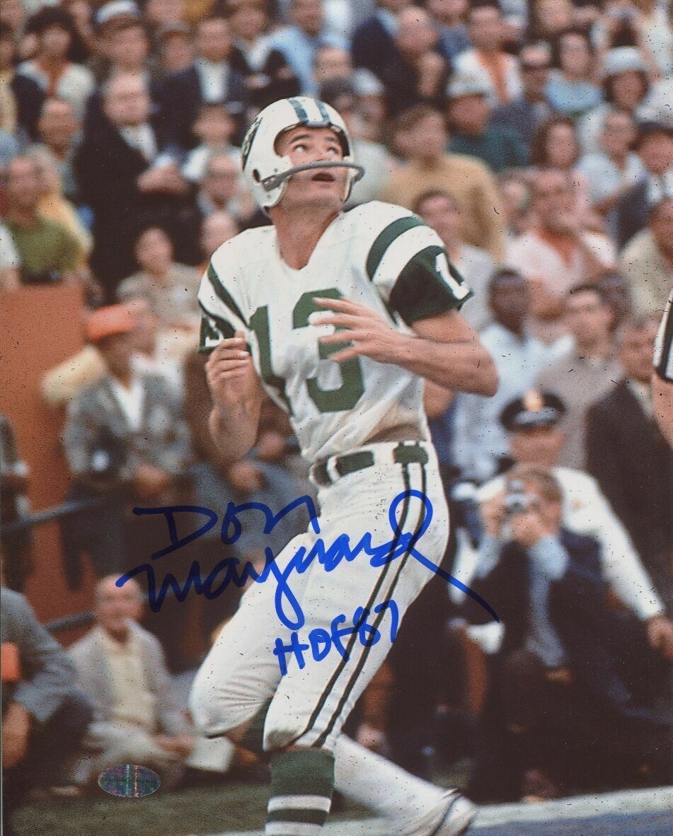 Don Maynard Autographed Signed 8x10 Photo Poster painting ( HOF Jets ) REPRINT