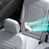 Dual Head Car Cooling Fan with Extension Arm Car Seat Headrest Fan for Back Seat