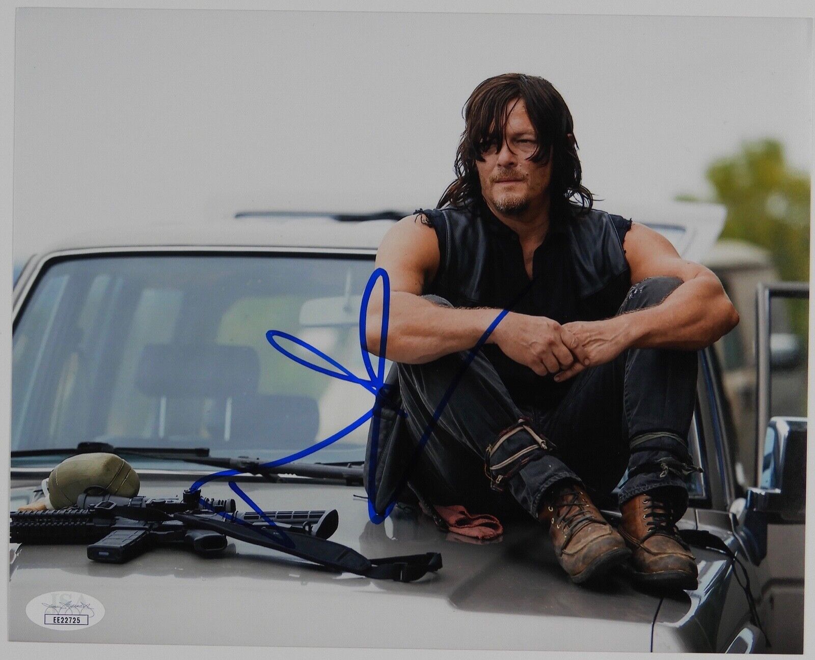 Norman Reedus Daryl The Walking Dead Autograph Signed Photo Poster painting JSA 8 x 10