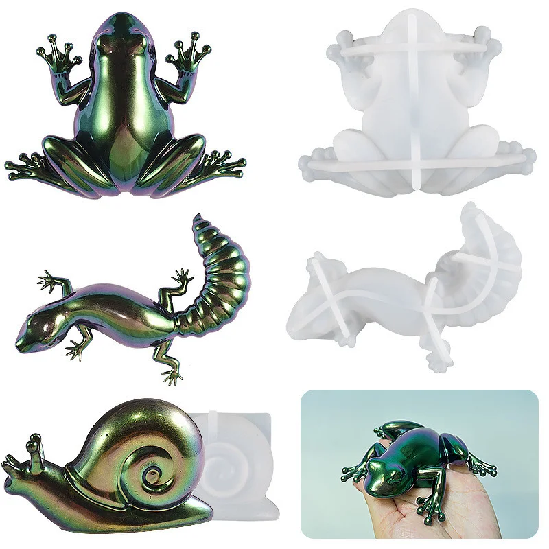 4PCS Small Animal Ornaments Resin Mold