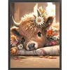 Cattle-11CT Stamped Cross Stitch 40*53cm tapestrymarket