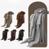 Plain Colors Grey Tassel Hijab Shawl Scarf