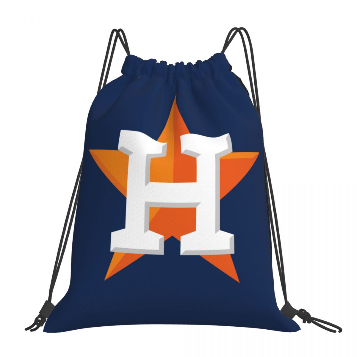 Houston Astros Cap Logo Unisex Drawstring Backpack Bag Travel Sackpack
