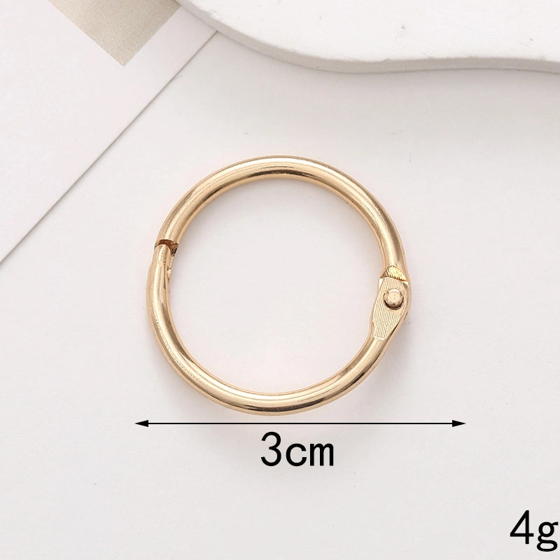 1 Piece 10 * 20mm 12*32mm 25*25mm Metal Solid Color Polished Keychain Lobster Clasp