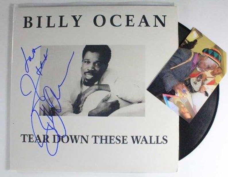 Billy Ocean Signed Autographed Tear Down These Walls