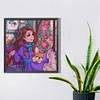 Diamond Painting -DIY Round Drill Girl Dog(40*40 CM)