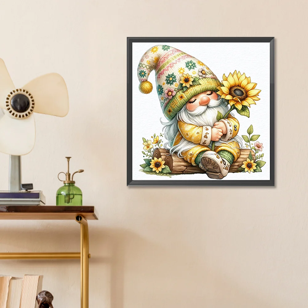 Diamond Painting - Full Round Drill - Easter Gnome(Canvas|30*30cm)